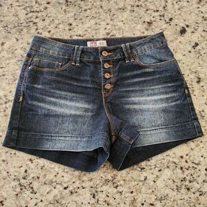 Lei Button Fly Denim Jean Shorts Tatum High Rise Juniors Size 11